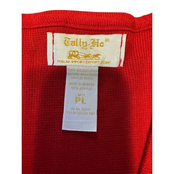L
Tally Ho Knit Dress Size PL Red - Picture 2 of 6